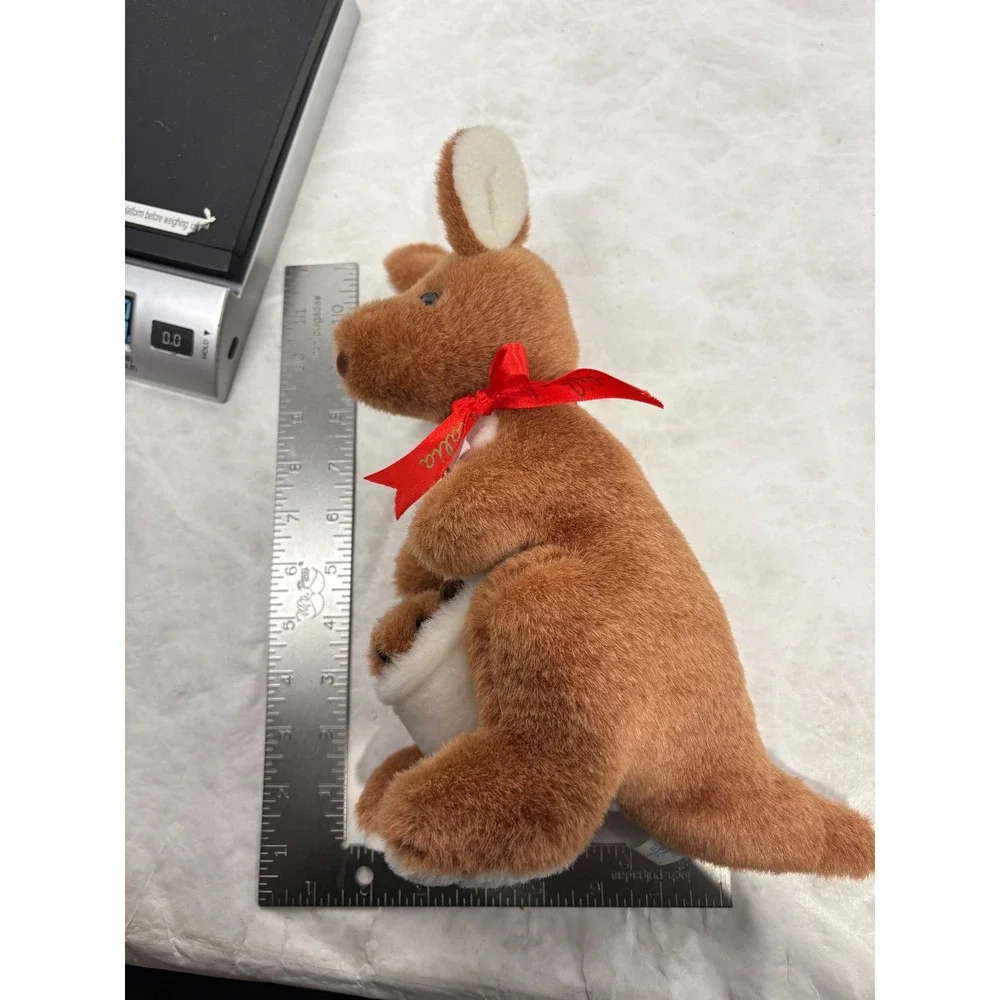 United Souvenirs Australia Kangaroo and Joey Plush Brown Stuffed Animal 8 inch